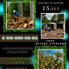 Главное фото: Краснодар, Услуги, Разное, Разное: Спил деревьев, Обрезка плодовых (Западный р-н, Карасунский р-н, Прикубанский р-н, Центральный р-н, выезд до 30 км от г. Краснодар) - 15 ноября 2025 г. 21:57
